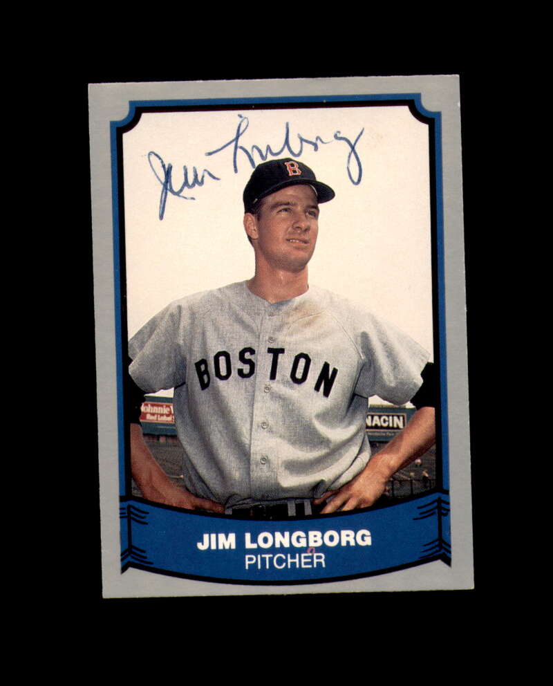 Jim Longborg Hand Signed 1988 Pacific Baseball Legends Boston Red Sox Autograph