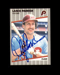 Lance Parrish Hand Signed 1989 Fleer Philadelphia Phillies Autograph
