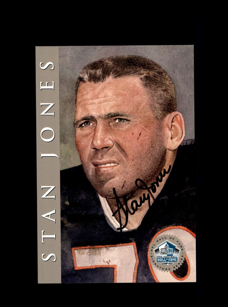 Stan Jones Mint 9 1998 HOF Signature Series Chicago Bears Autograph