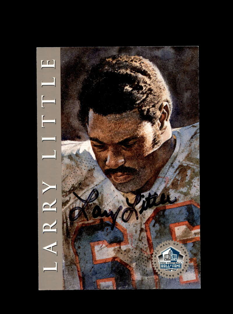 Larry Little Nm Mt 8 1998 HOF Signature Series Miami Dolphins Autograph