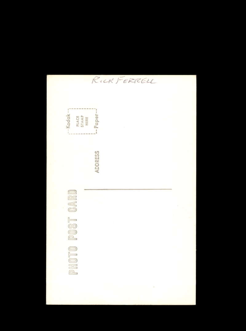 Rick Ferrell Hand Signed Washington Senators Postcard  Autograph