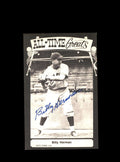 Billy Herman Hand Signed 1975 TCMA Postcard  Autographed