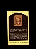 Billy Herman Hand Signed Gold Hall Of Fame Plaque Postcard  Autograph