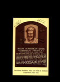 Ralph Kiner Hand Signed Gold Hall Of Fame Plaque Postcard  Autograph