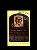 Al Lopez Hand Signed Gold Hall Of Fame Plaque Postcard  Autograph