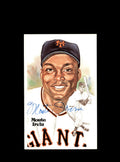 Monte Irvin Hand Signed Perez Steele Postcard  Autograph