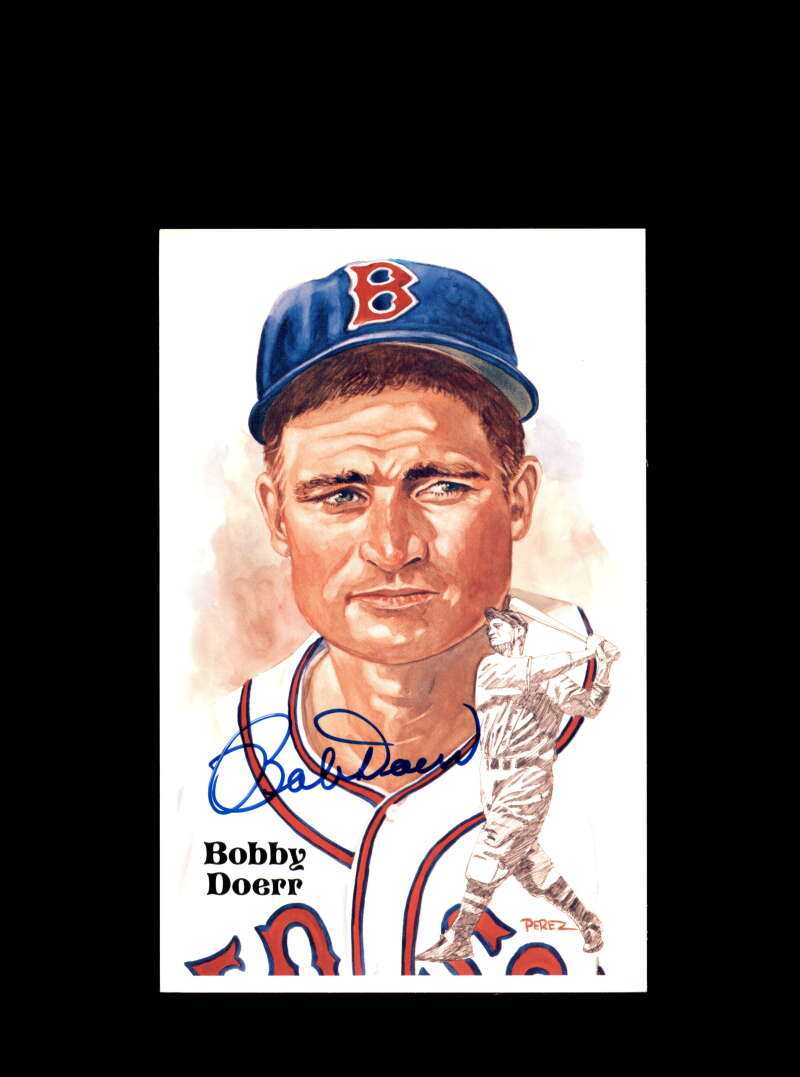 Bobby Doerr Hand Signed Perez Steele Postcard  Autograph