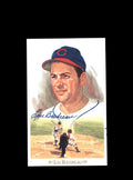Lou Boudreau Signed Perez Steele Celebration Postcard  Autograph