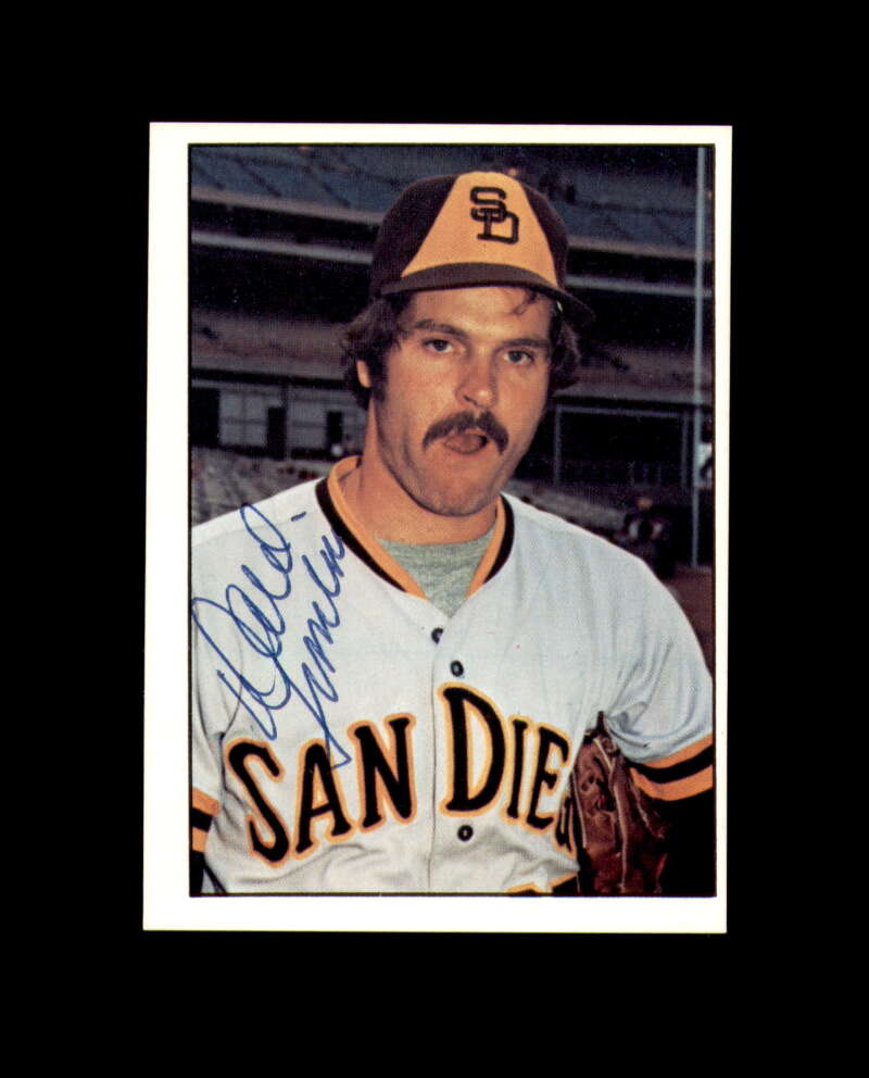 Dave Tomlin Hand Signed 1975 SSPC San Diego Padres Autograph