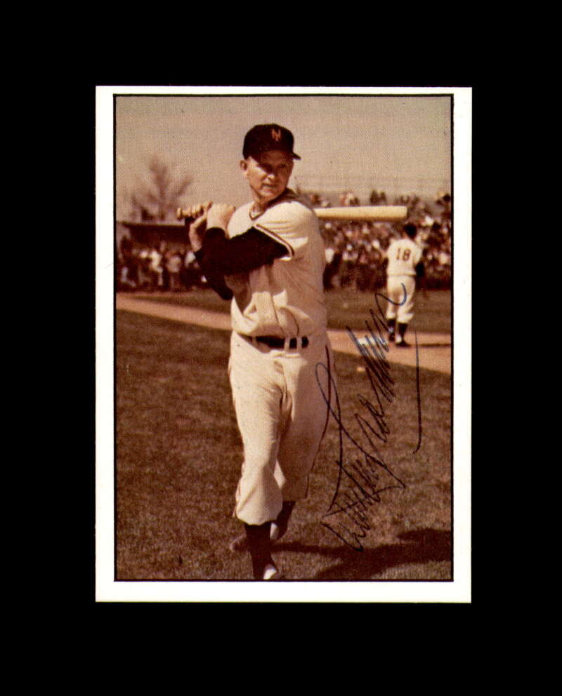 Whitey Lockman Signed 1979 TCMA Baseball History New York Giants Autograph