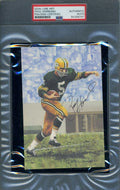 Paul Hornung PSA DNA Coa Signed Slabbed Goal Line Art Card Autograph