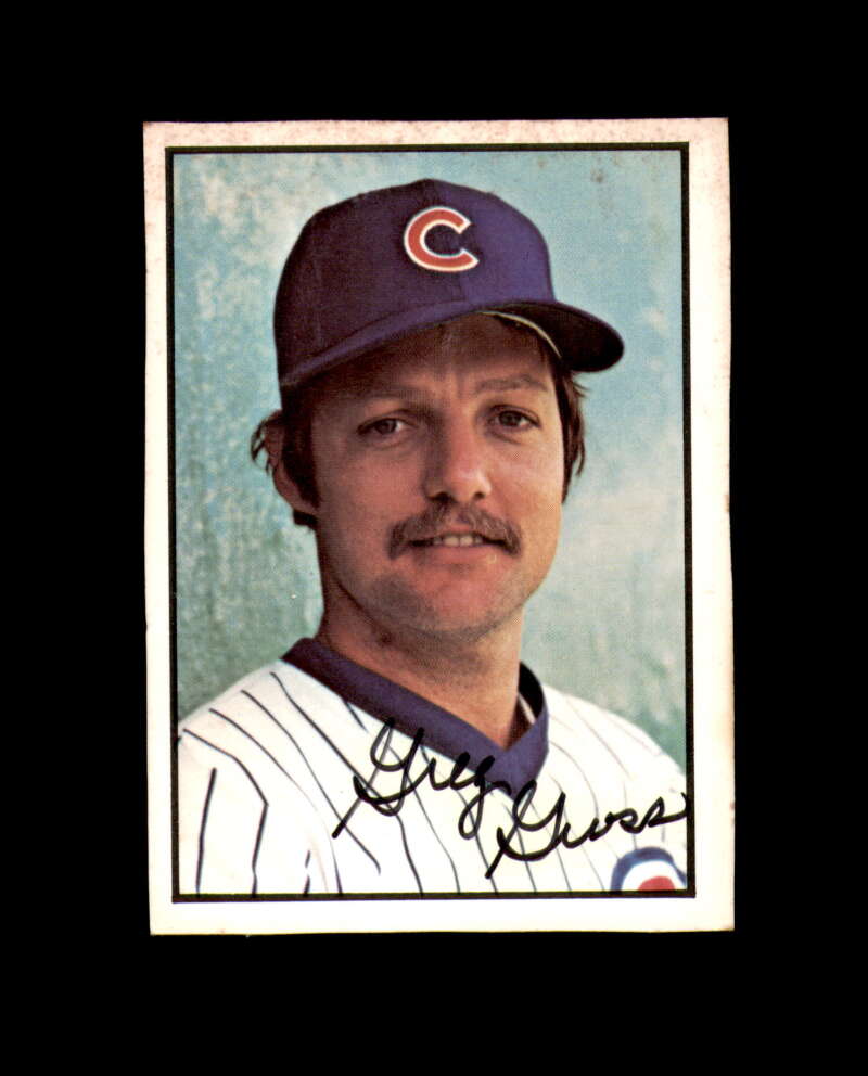 Gregory Gross Signed 1978 SSPC Chicago Cubs Autograph