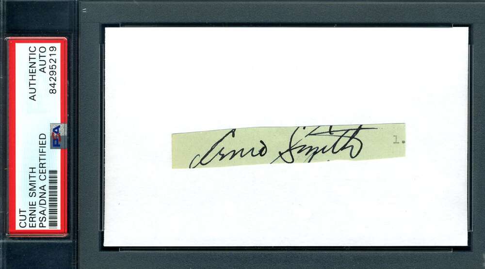 Ernie Smith PSA DNA Coa Signed Vintage 1935 Packers 3x5 Index Cut Autograph