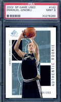 Manu Ginobli Psa Mint 9 2002 SP Game Used Rookie