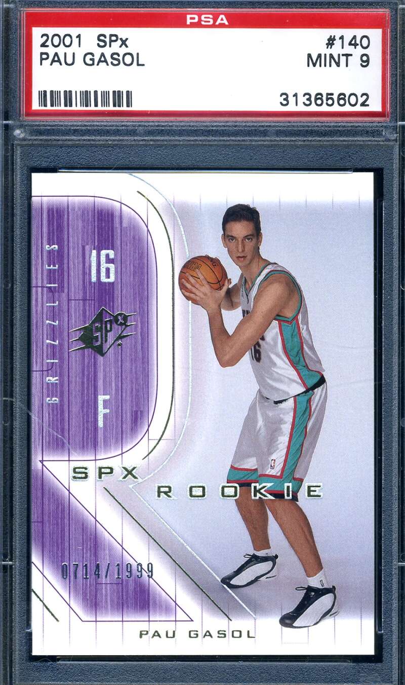 Pau Gasol Psa Mint 9 2001 SPX Rookie 2