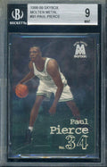 Paul Pierce BGS Beckett Mint 9 1998 Skybox Molten Metal Rookie