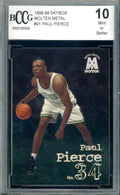 Paul Pierce Beckett BCCG 10 1998 Skybox Molten Metal Rookie