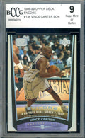 Vince Carter Beckett BCCG 9 1998 Upper Deck Encore Rookie