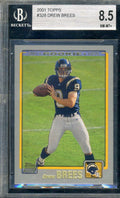 Drew Brees BAS 8.5 2001 Topps Rookie