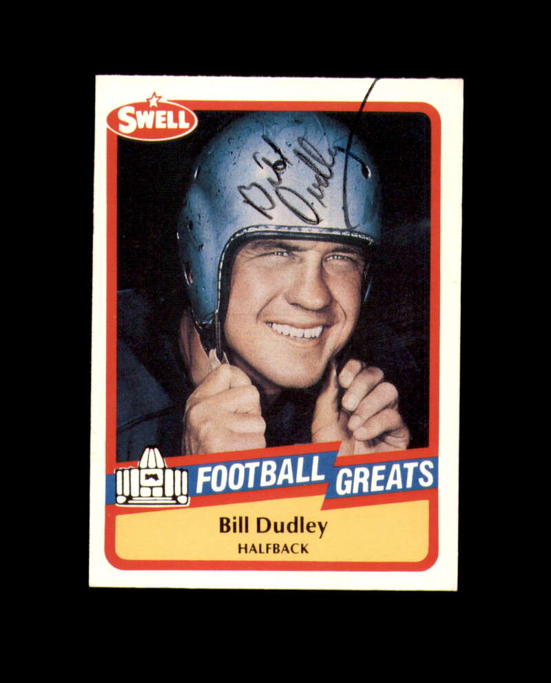 Bill Dudley Signed 1989 Swell Pittsburgh Steelers Autograph