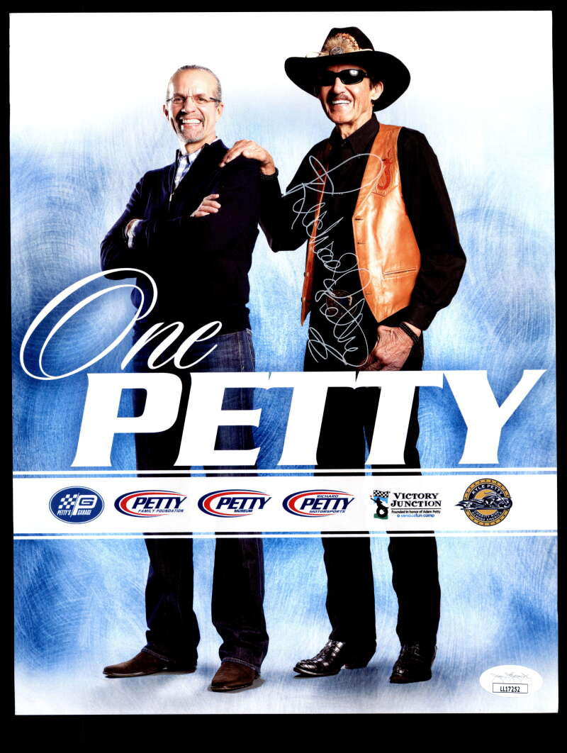 Richard Petty JSA Coa Signed 9x11 Photo Autograph