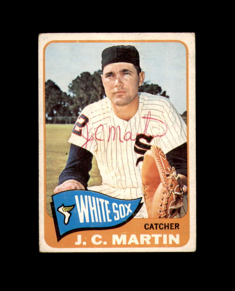 J.C. Martin Hand Signed 1965 Topps Chicago White Sox Autograph