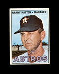 Grady Hatton Hand Signed 1967 Topps Houston Astros Autograph