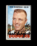 Dick Schofield Hand Signed 1967 Topps Los Angeles Dodgers Autograph