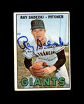 Ray Sadecki Hand Signed 1967 Topps San Francisco Giants Autograph