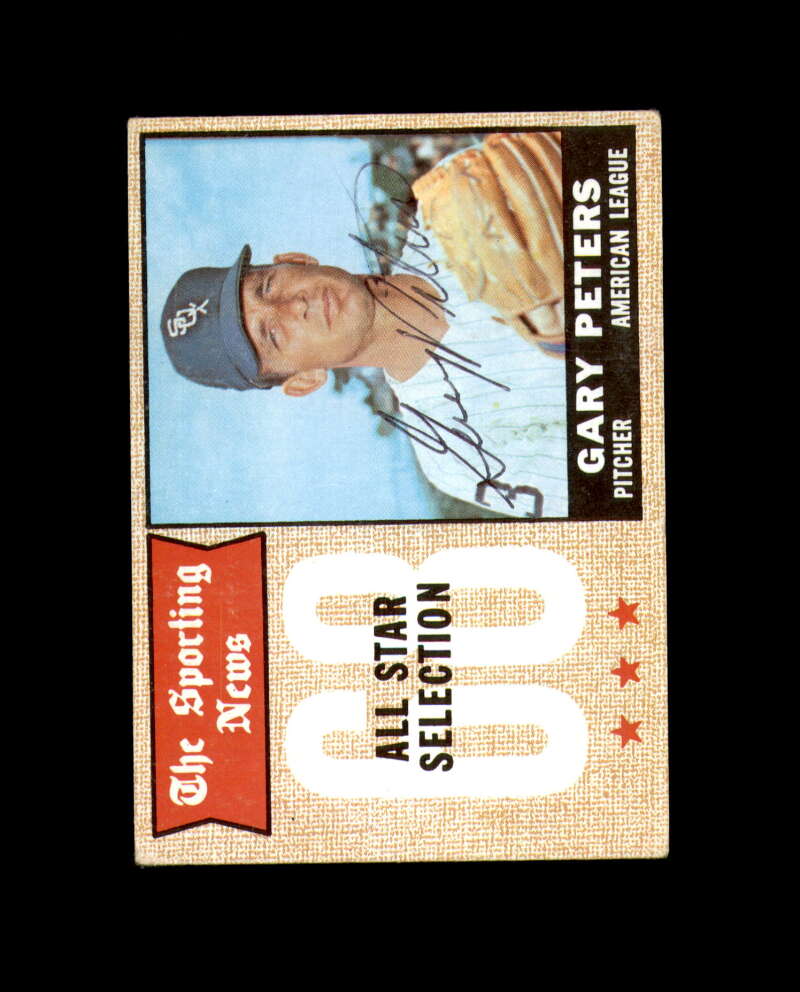 Gary Peters Signed 1968 Topps Chicago White Sox Autograph