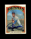 Tom Burgmeier Hand Signed 1972 Topps O Pee Chee Kansas City Royals Autograph