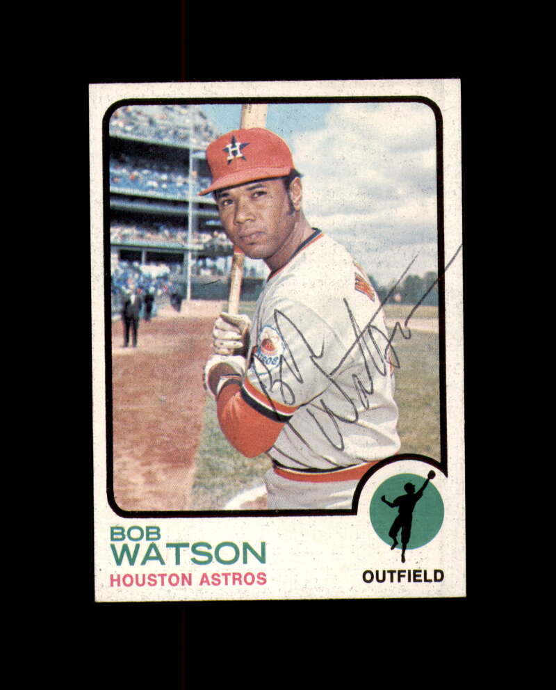 Bob Watson Hand Signed 1973 Topps Houston Astros Autograph