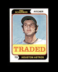Fred Scherman Hand Signed 1974 Topps Traded Houston Astros Autograph