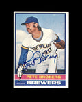 Pete Broberg Hand Signed 1976 Topps Milwaukee Brewers Autograph