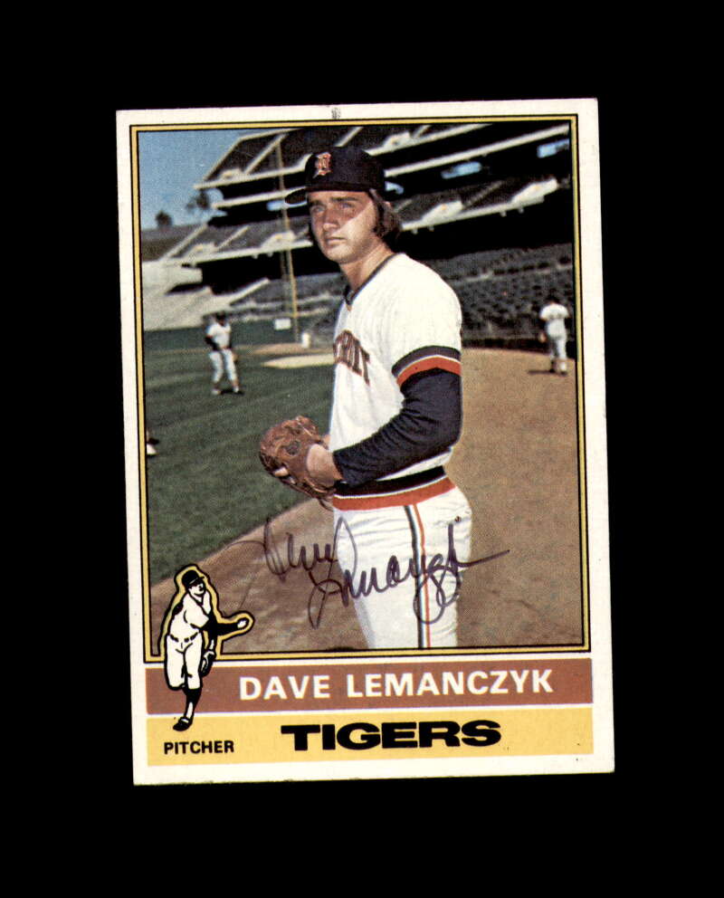 Dave Lemanczyk Signed 1976 Topps Detroit Tigers Autograph