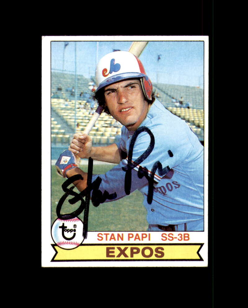 Stan Papi Hand Signed 1979 Topps Montreal Expos Autograph