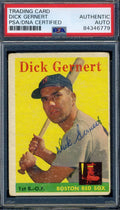 Dick Gernert PSA DNA Coa Signed 1958 Topps Autograph