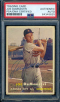 Joe Demaestri PSA DNA Coa Signed 1957 Topps Autograph