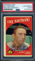 Ray Narleski PSA DNA Coa Signed 1959 Topps Autograph