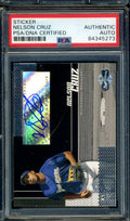 Nelson Cruz PSA DNA Coa Signed 2006 Topps Rookie Autograph