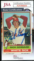 Rich Gossage JSA Coa Autograph 1976 Topps Hand Signed