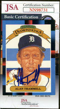 Alan Trammell JSA Coa Autograph 1987 Donruss Diamond King Hand Signed