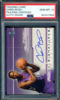 Chris Bosh PSA DNA Gem Mint 10 Signed 2003 SP Finite Signatures Autograph