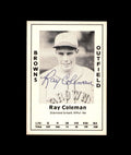 Ray Coleman Hand Signed 1979 Diamond Greats St. Louis Browns Autograph