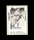 Bob Harris Signed 1979 Diamond Greats St. Louis Browns Autograph