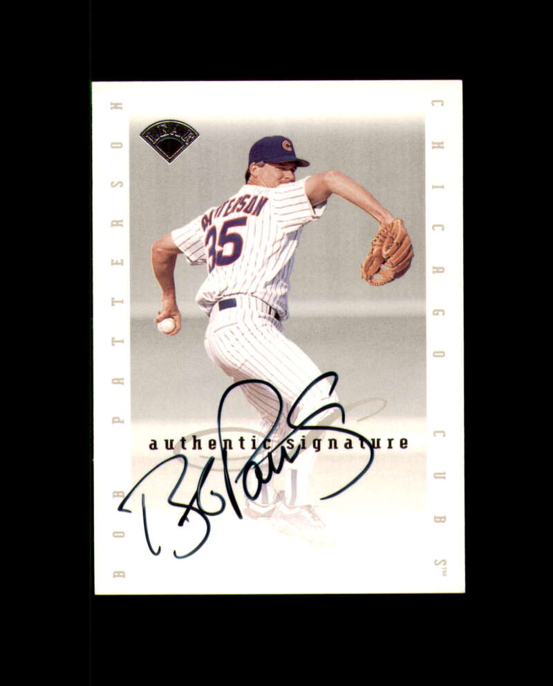 Bob Patterson 1996 Leaf Signature Extended  Autograph Cubs