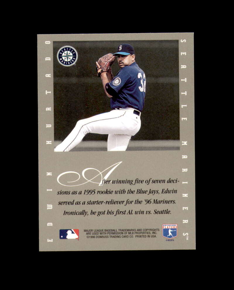 Edwin Hurtado 1996 Leaf Signature Extended  Autograph Mariners