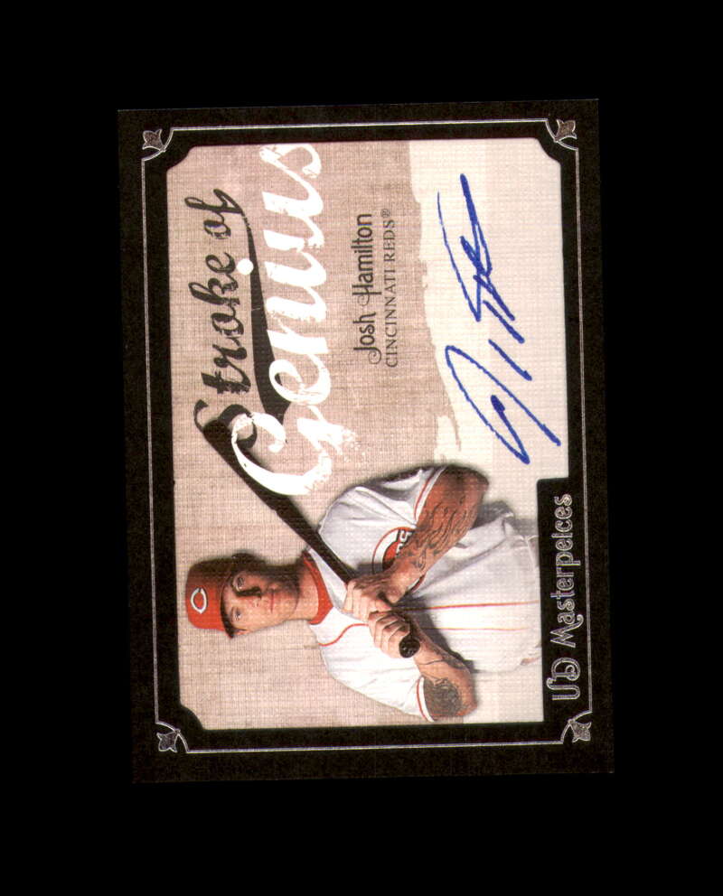 Josh Hamilton 2007 Masterpieces Stroke of Genius Signed Autograph Reds