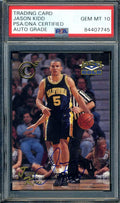 Jason Kidd PSA DNA Gem Mint 10 Coa Signed 1994 Classic Rookie Autograph