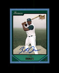 Elijah Dukes 2007 Bowman Blue 301/500 Autograph Devil Rays